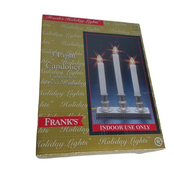 Vintage Franks Holiday Lights Candolier READ - Picture 1 of 10